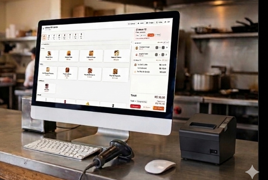 Tela principal do Sistema PDV Balcão